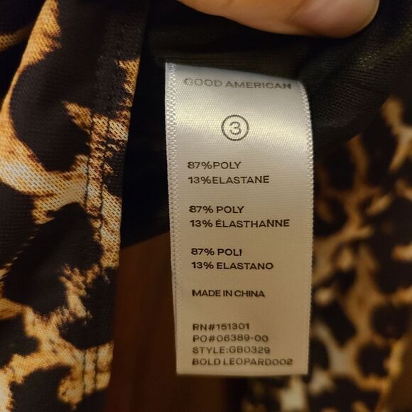 Good American Mesh Power Bodysuit in Bold Leopard Print MSRP $95 - Picture 8 of 10
